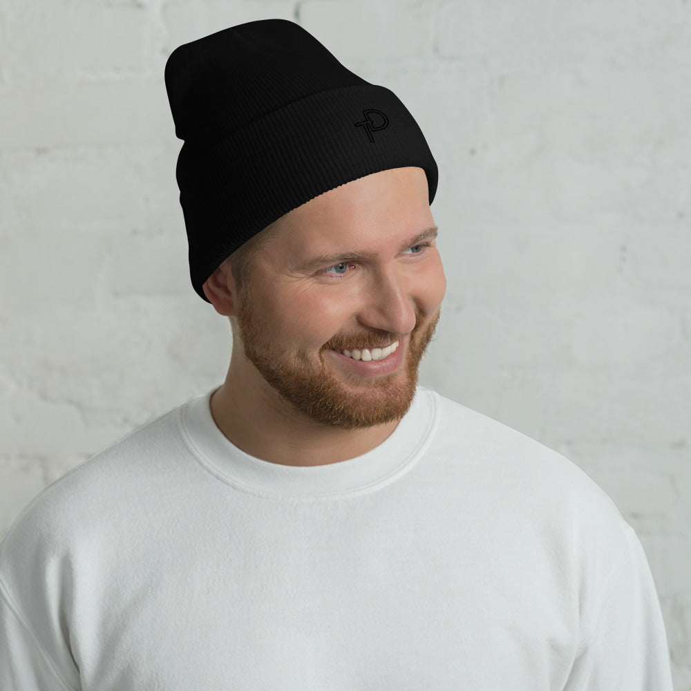 Cuffed Beanie Black "TD" Logo
