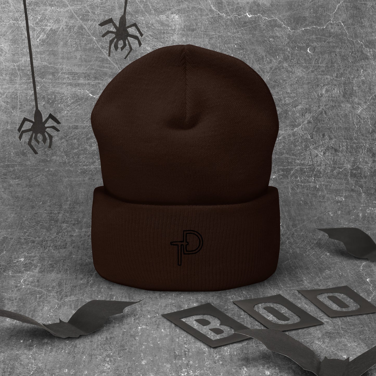Cuffed Beanie Black "TD" Logo
