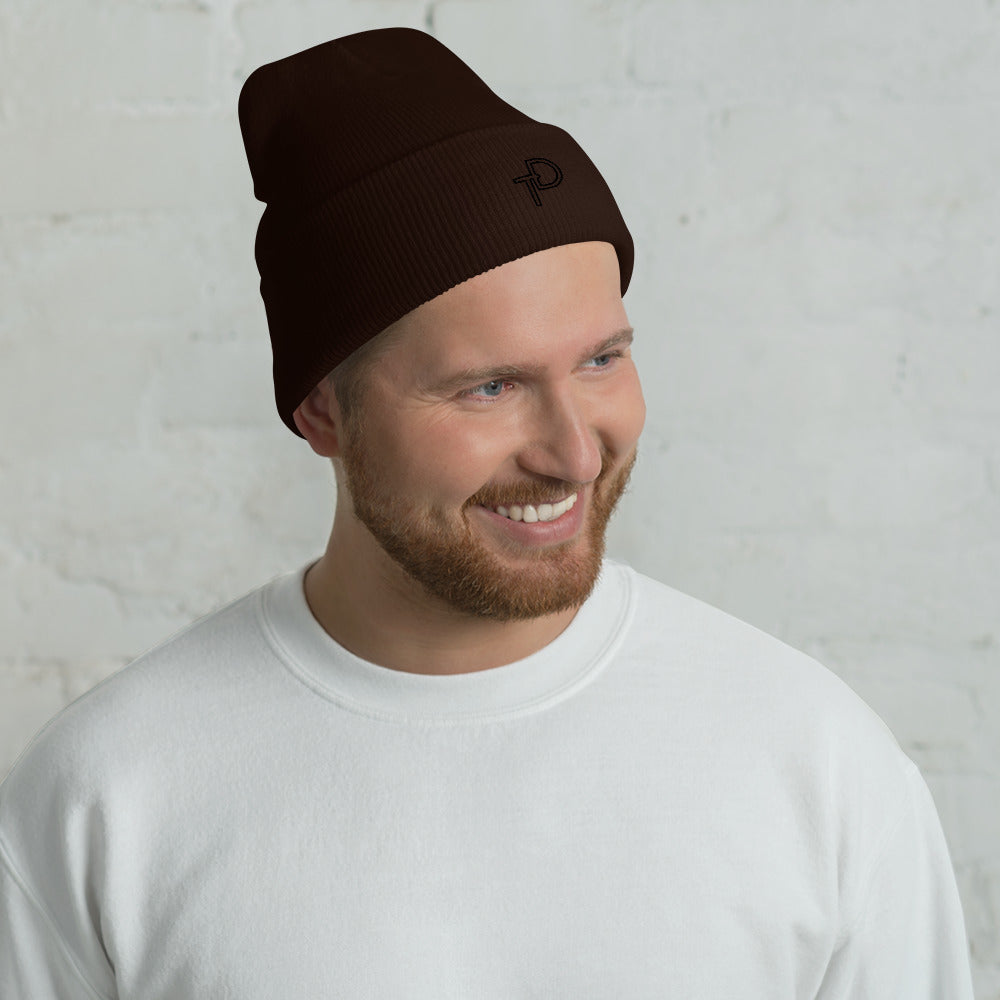 Cuffed Beanie Black "TD" Logo