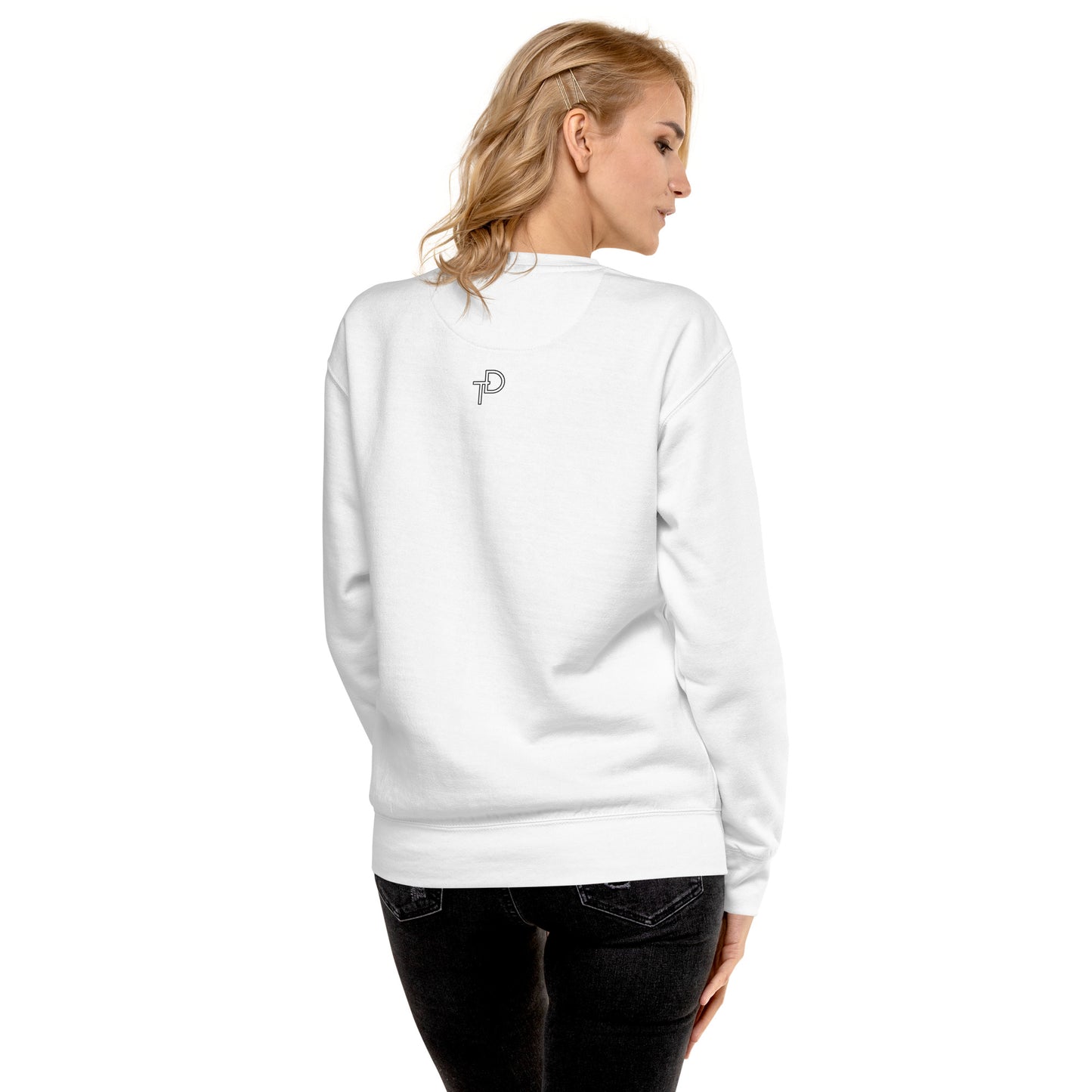 Sweatshirt "resting bass face" White