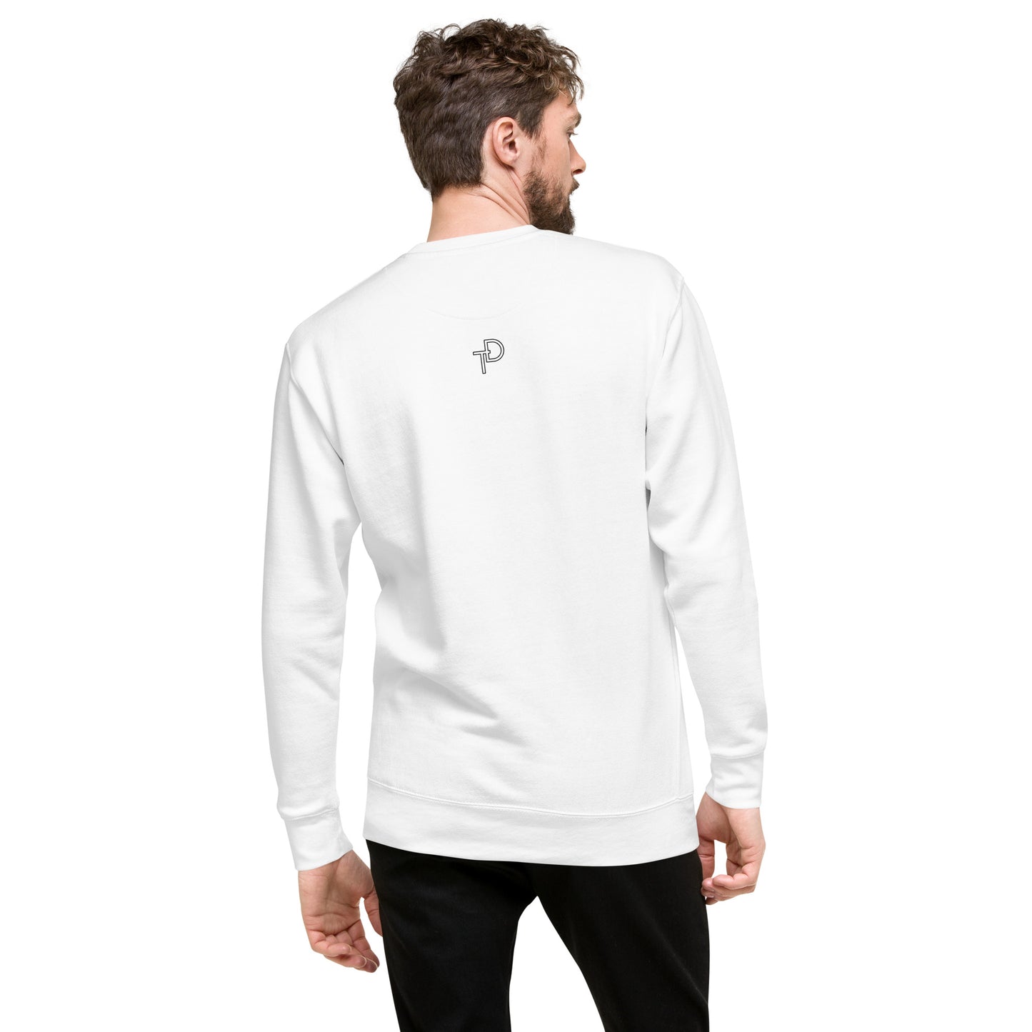 Sweatshirt "resting bass face" White
