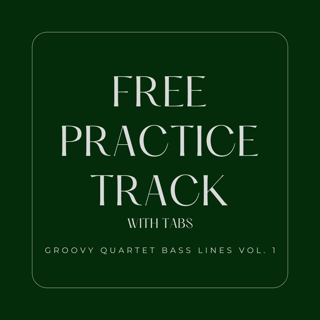 Groovy Quartet Bass Lines Vol 1. | Free Practice Track