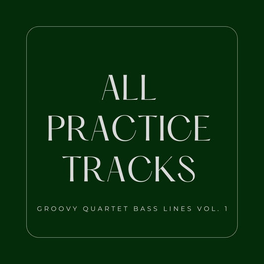 Groovy Quartet Bass Lines Vol. 1 | ALL Practice Tracks & Tabs