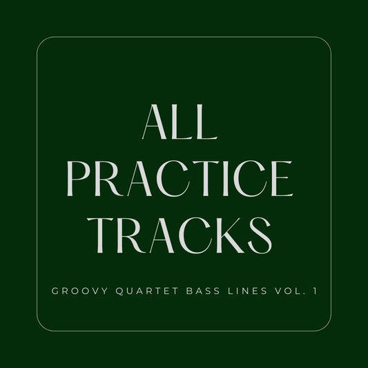 Groovy Quartet Bass Lines Vol. 1 | All Practice Tracks & Tabs