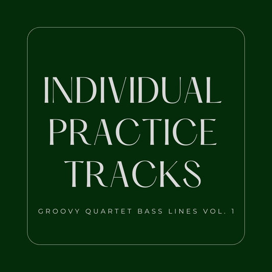 Groovy Quartet Bass Lines Vol. 1 | Individual Practice Tracks & Tabs
