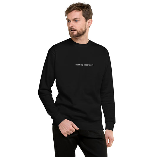 Sweatshirt "resting bass face" Black